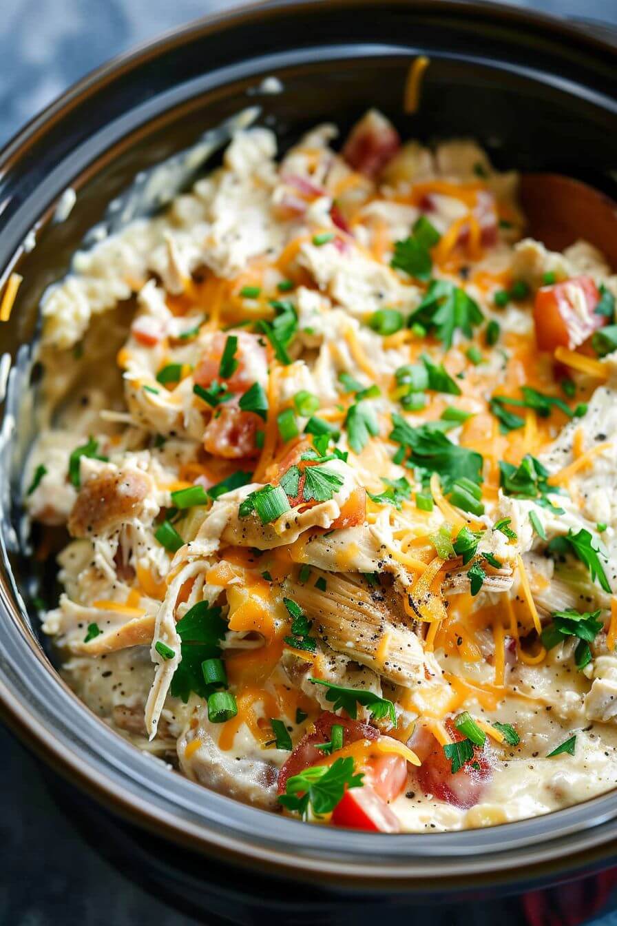 SLOW COOKER CREAM CHEESE CRACK CHICKEN - Recipecs