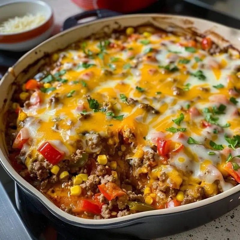 Easy Stuffed Pepper Casserole - Recipecs