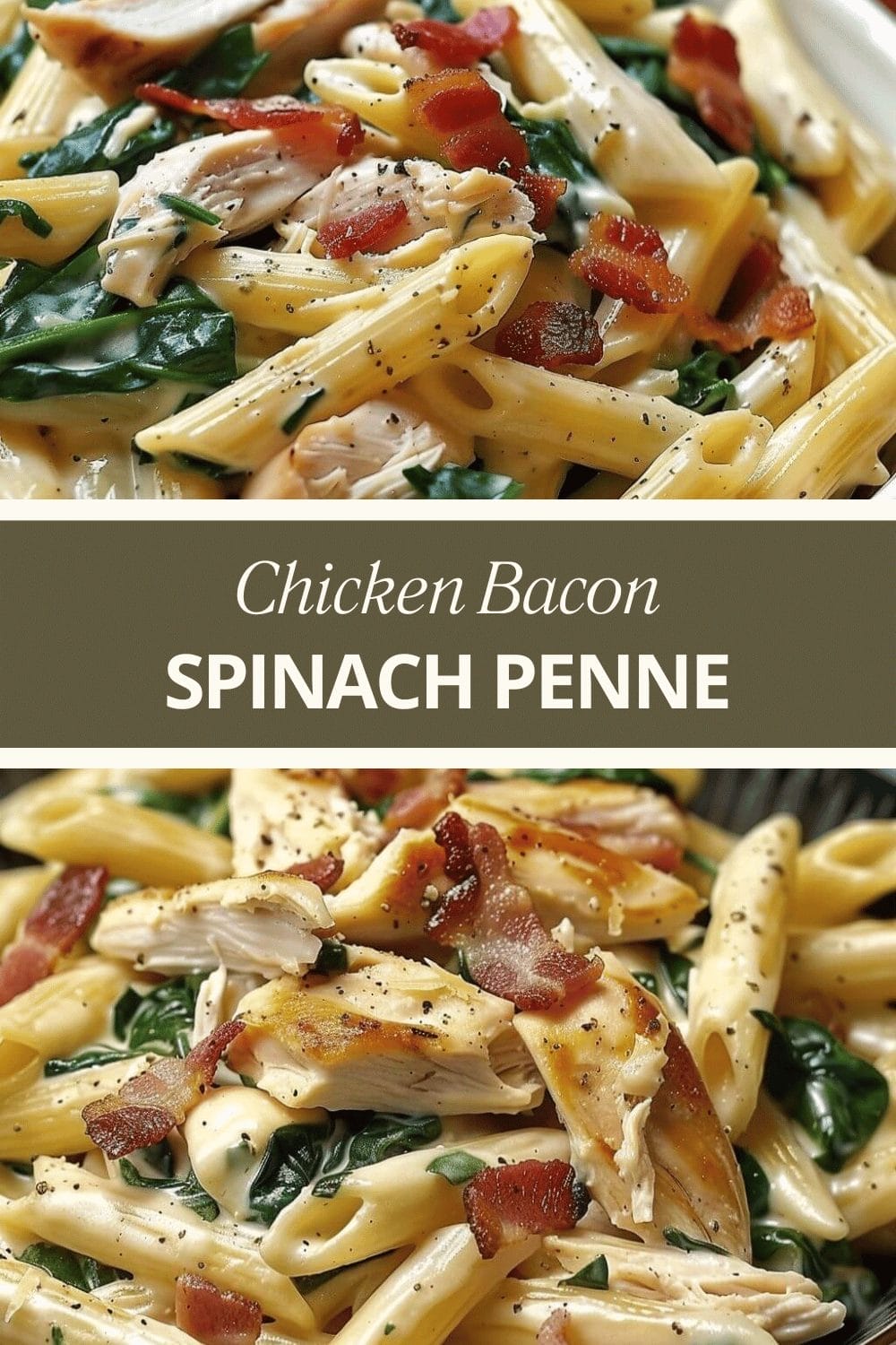 Chicken Bacon Spinach Penne – Recipecs