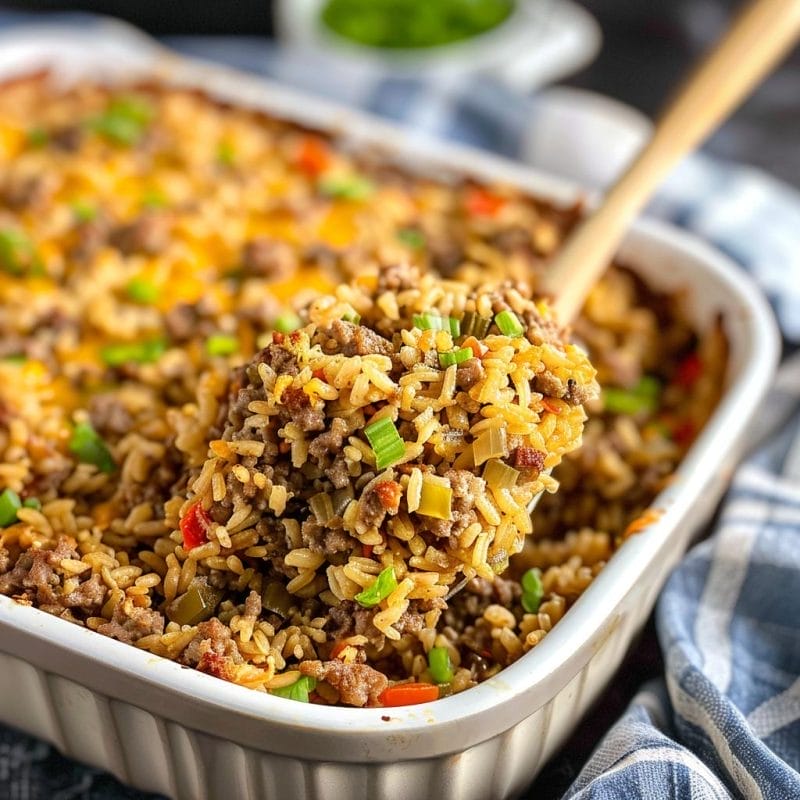 Easy Hamburger Rice Casserole – Recipecs