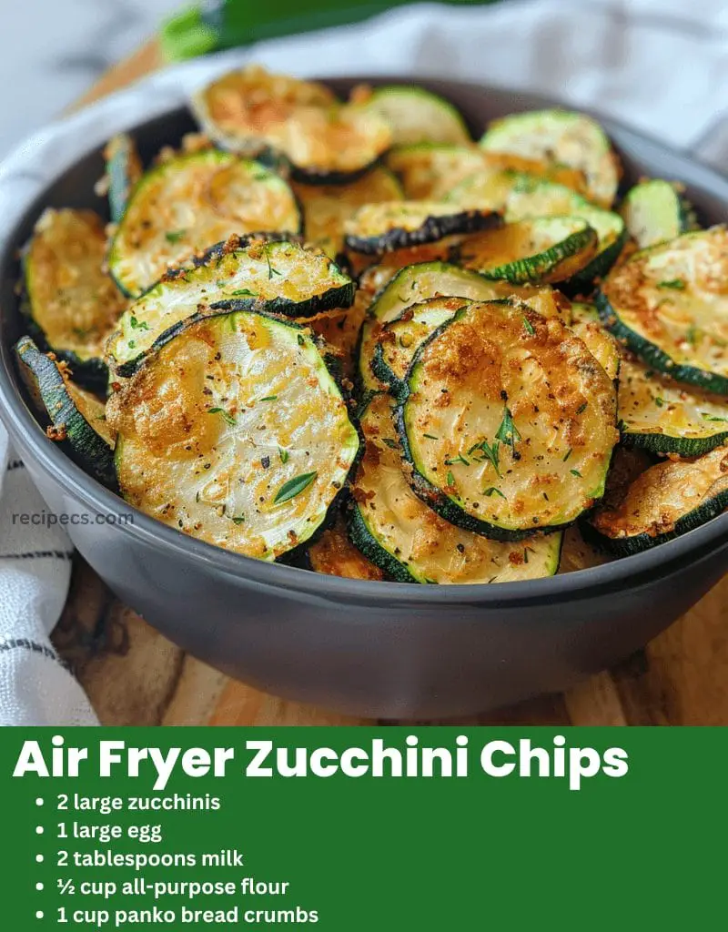 Air Fryer Zucchini Chips - Recipecs